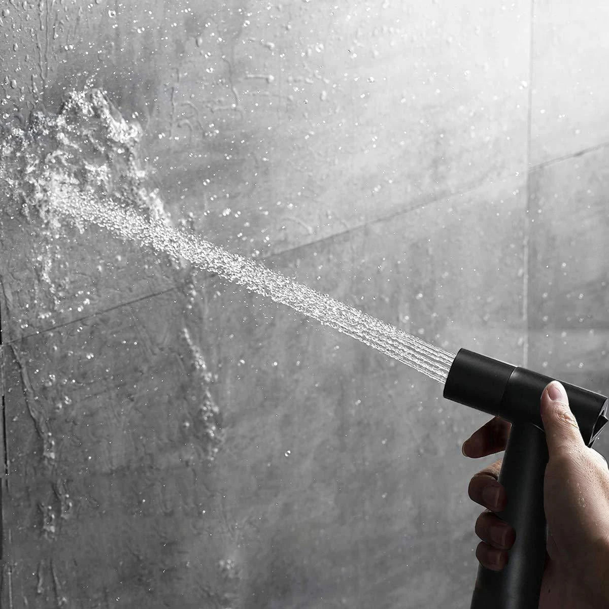 Handheld Toilet Bidet Sprayer with Brass Valve Stainless Steel Bidet Shower Hygienic Shower Wall Mounted Toilet Bidet Sprayer