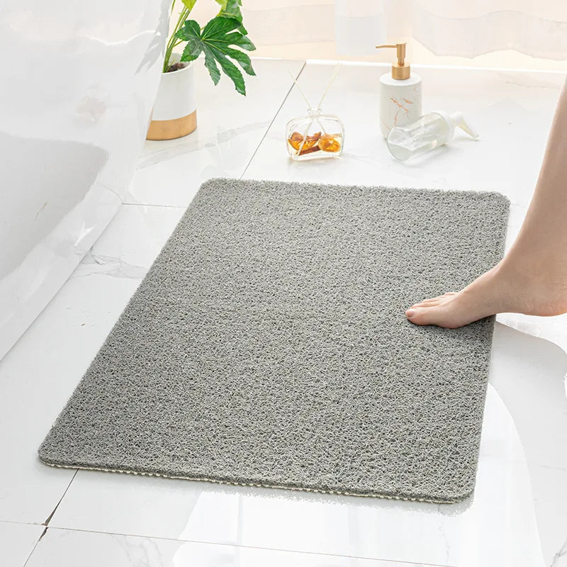 Bathroom Anti-slip Mat Mildew Proof Waterproof Shower Mat Soft Massage Home Bath Drainage PVC Washable Quick Drying Floor Rug