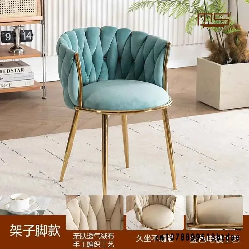 Home Girls Bedroom Makeup Chair, Comfortable for Long Periods of Time Grace Living Room Backrest Lift Swivel Chair JQM Furniture