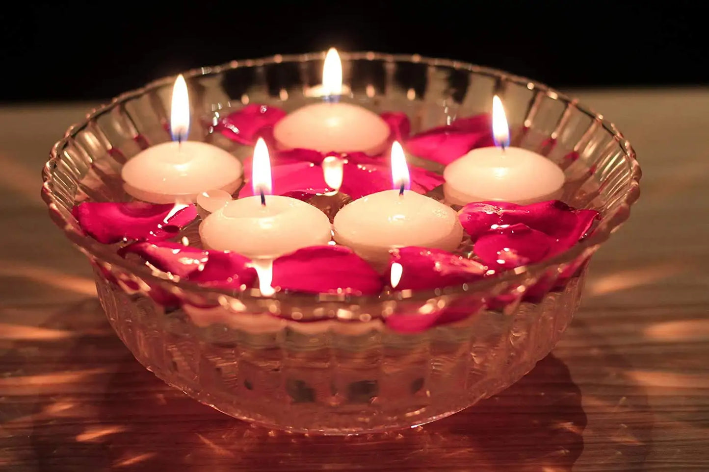 20-100pcs Floating Candles for Centerpieces Floating Pool Decorations for Wedding 1.7Inch 4Hours Burn Time Unscented Wax Discs