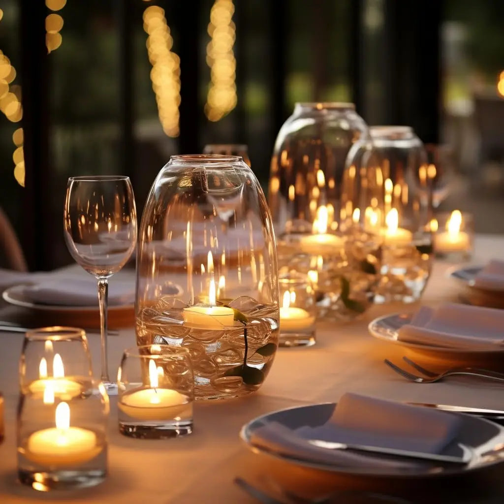 20-100pcs Floating Candles for Centerpieces Floating Pool Decorations for Wedding 1.7Inch 4Hours Burn Time Unscented Wax Discs