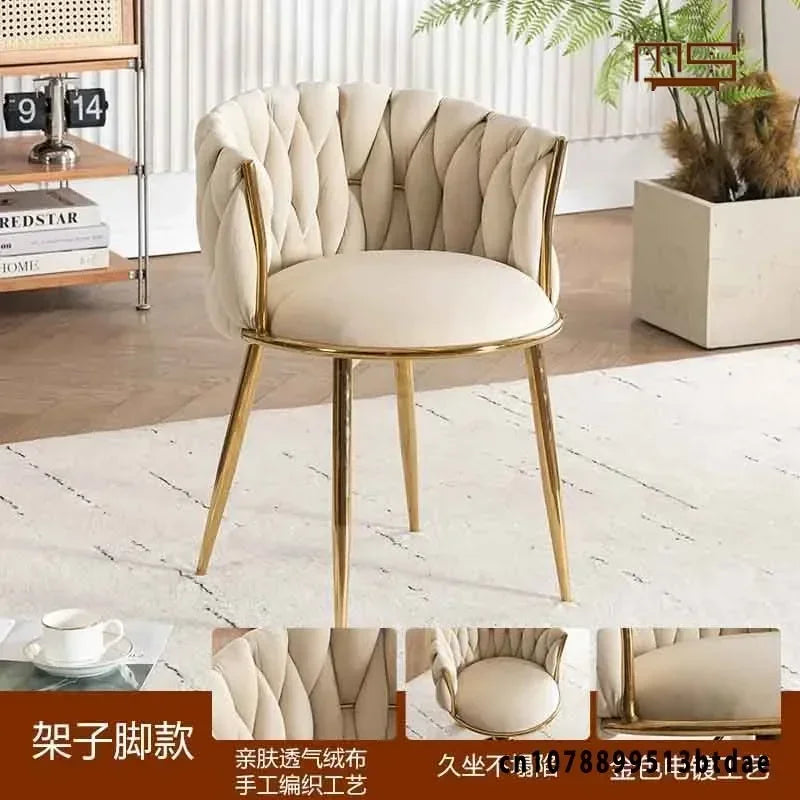 Home Girls Bedroom Makeup Chair, Comfortable for Long Periods of Time Grace Living Room Backrest Lift Swivel Chair JQM Furniture