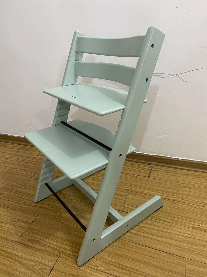 X&D Children's Growth Chair Baby Dining Chair Multifunctional Adjustable Beech Wood Children's High Legged Learning Chair 2024