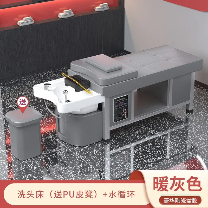 Massage shampoo bed Hair salon special multi-functional Thai fumigation head treatment bed Beauty bed Constant temperature water