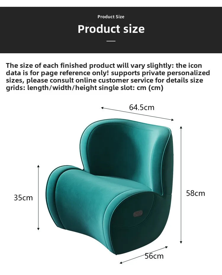reading study chair, ergonomic corrective sitting chair, waist protection living room single, lazy anti-hunchback small sofa