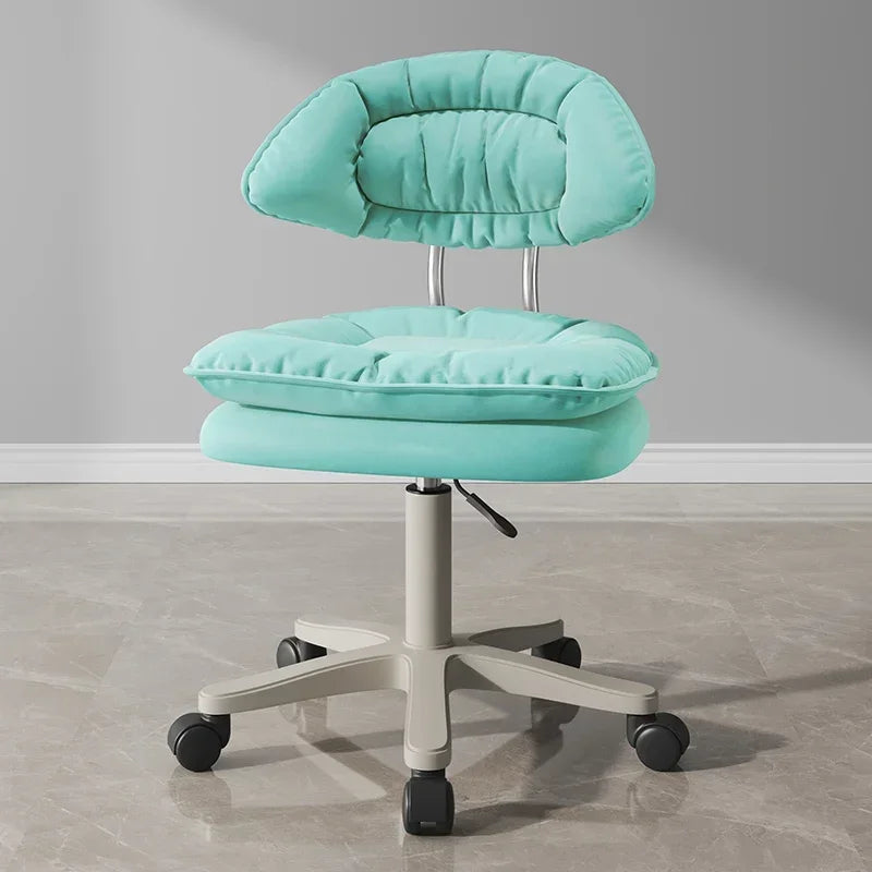 Nordic Luxury Salon Stool Special Lifting Rotating Backrest Bar Seat Large Hairdressing Manicurist Circle Chair