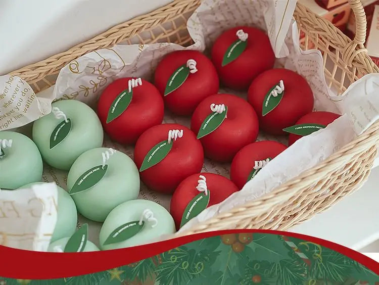 Apple Candle Aromatherapy Gift Box Candle Styling Gift for Teachers Candle Blessings Creative Photography Props Decoration