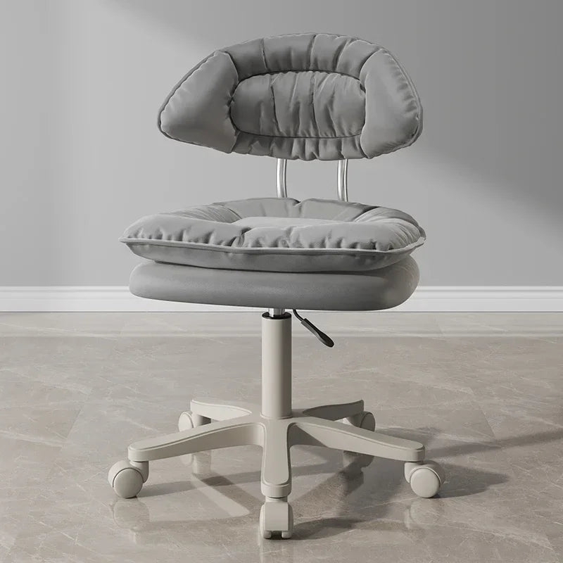 Nordic Luxury Salon Stool Special Lifting Rotating Backrest Bar Seat Large Hairdressing Manicurist Circle Chair