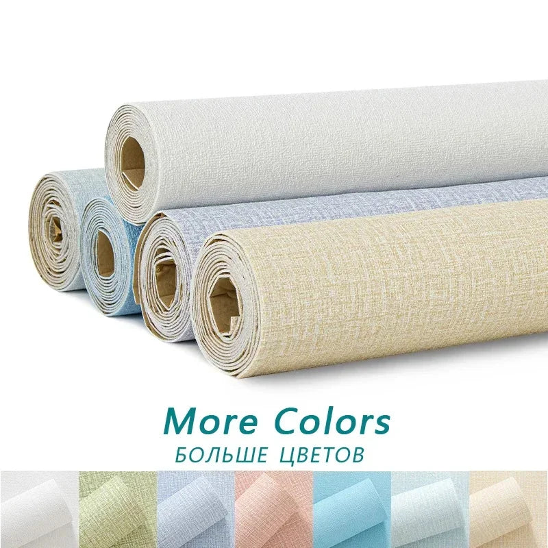 0.5mx3/10m Wall Sticker Self-adhesive Foam Panels Wallpaper Extra Thick Tile Home Decoration For Living Room Children Bedroom
