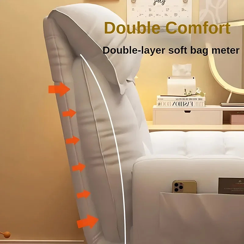 Comfortable Reclining Computer Chair, Sedentary Backrest, Sofa Chair, Bedroom, Study, Living Room, Office, Home