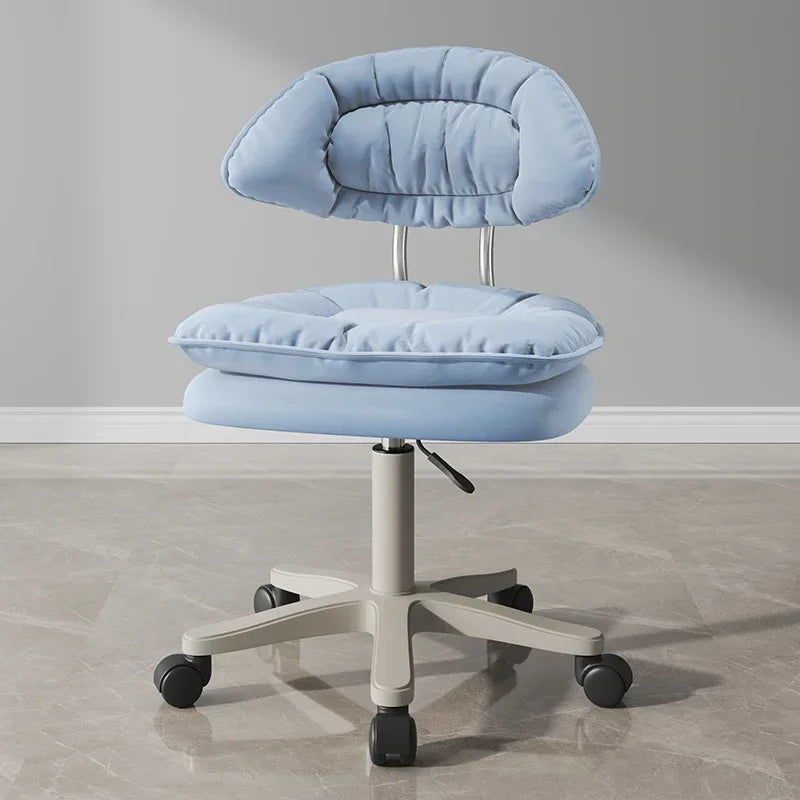 Nordic Luxury Salon Stool Special Lifting Rotating Backrest Bar Seat Large Hairdressing Manicurist Circle Chair