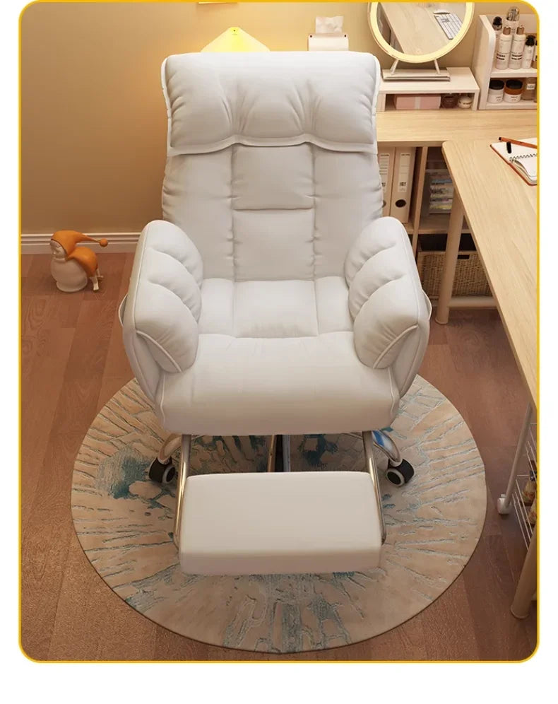 Comfortable Reclining Computer Chair, Sedentary Backrest, Sofa Chair, Bedroom, Study, Living Room, Office, Home