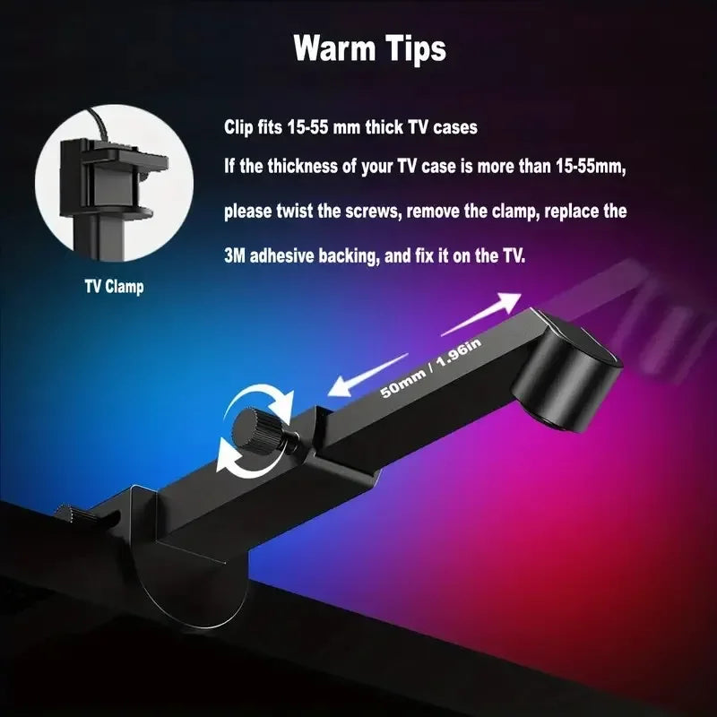 PC/TV Led Backlight RGBIC LED Strip Light with Color Picking Sensor App Control Music Sync Smart RGB Light for Gaming Atmosphere