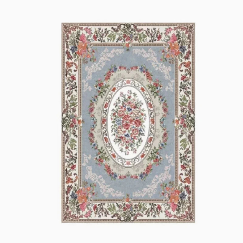 Bohemian Living Room Flower Carpet Retro Bedroom Large Area Mat Home Decoration Cloakroom Minimalist Sofa Corridor Bedside Rug