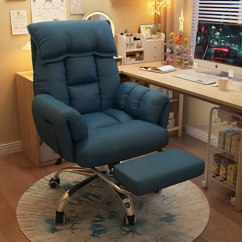 Comfortable Reclining Computer Chair, Sedentary Backrest, Sofa Chair, Bedroom, Study, Living Room, Office, Home