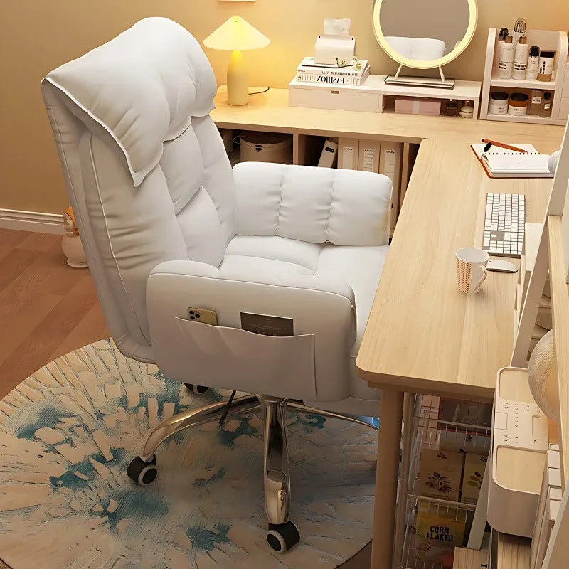 Comfortable Reclining Computer Chair, Sedentary Backrest, Sofa Chair, Bedroom, Study, Living Room, Office, Home