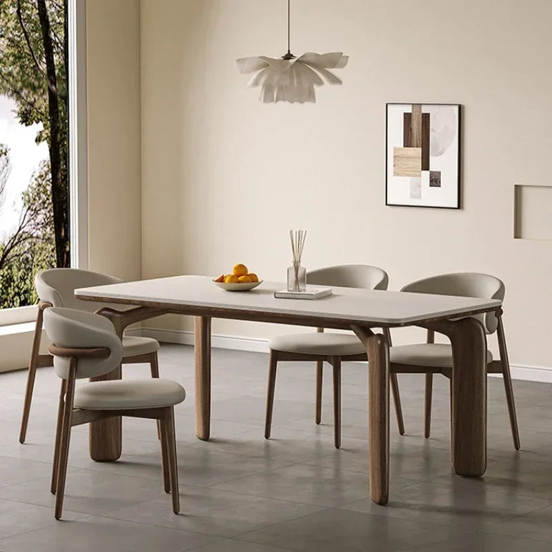 Corner Island Dining Table Auxiliary Service Designer Meeting Marble Dining Table Low Square Large Mesa Plegables Furniture CC