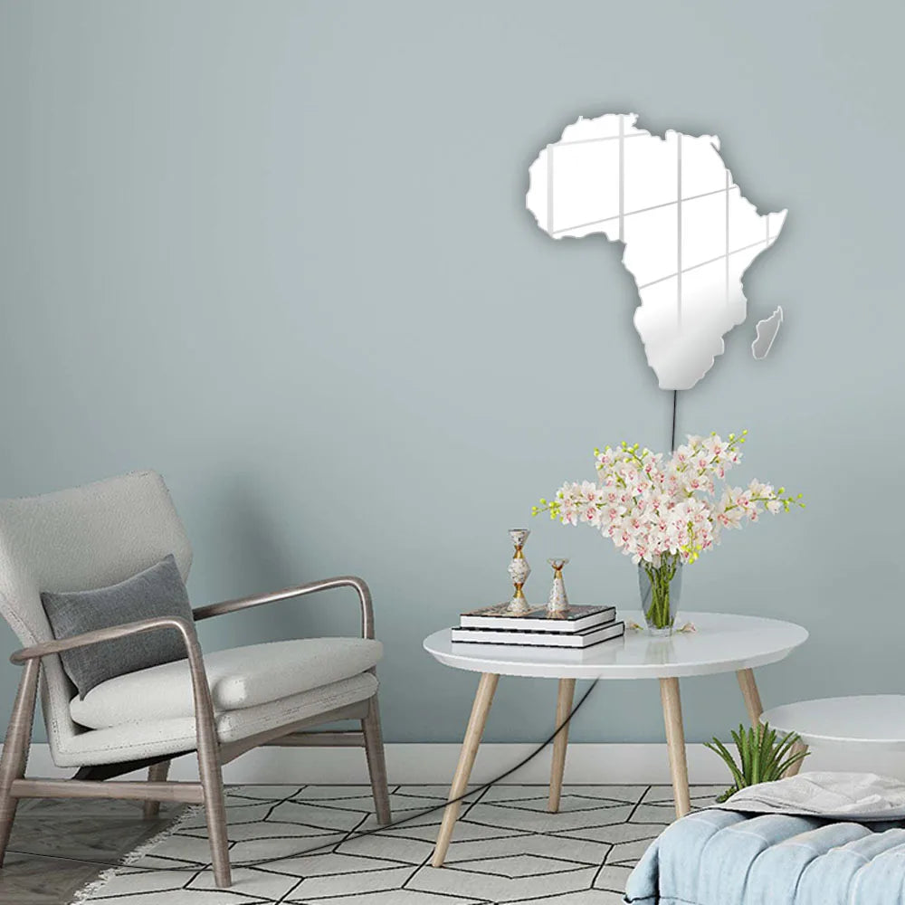 Map Of Africa Light Up Neon Sign For Bedroom Office Glowing African Map Geography Luminous Wall Mirror LED Lighting Home Decor
