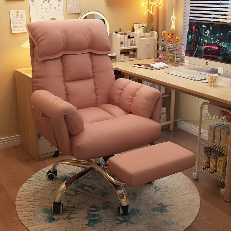 Comfortable Reclining Computer Chair, Sedentary Backrest, Sofa Chair, Bedroom, Study, Living Room, Office, Home