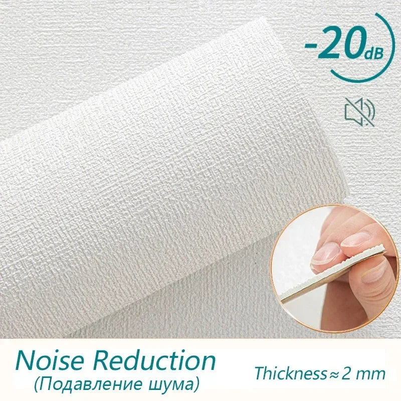 Linen Wallpaper Self-adhesive Waterproof Moisture-proof and Moldy Resistant 3D Wall Stickers Home Living Room Wall Decoration