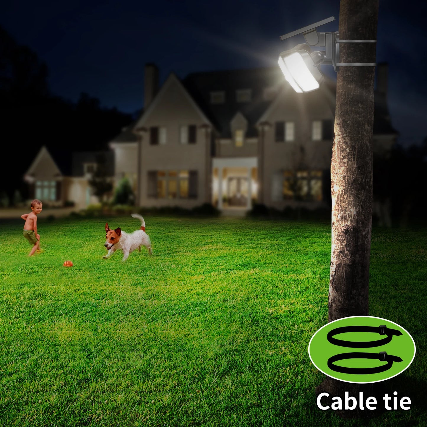 Solar Lights Outdoor with 3 Modes Motion Sensor Super Bright Wall Lamp IP65 Waterproof Street Light for Garden Yard Path Garage