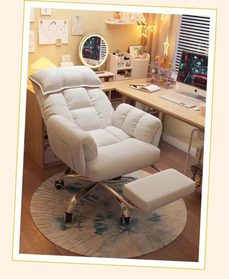 Comfortable Reclining Computer Chair, Sedentary Backrest, Sofa Chair, Bedroom, Study, Living Room, Office, Home