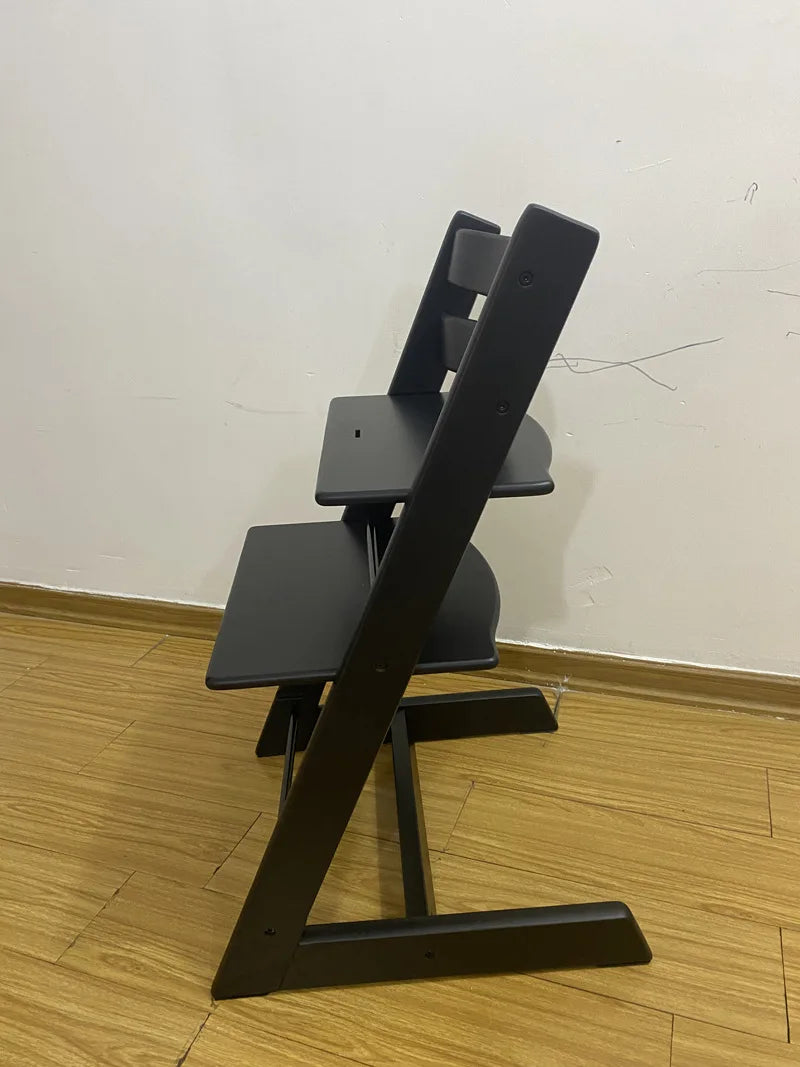 X&D Children's Growth Chair Baby Dining Chair Multifunctional Adjustable Beech Wood Children's High Legged Learning Chair 2024