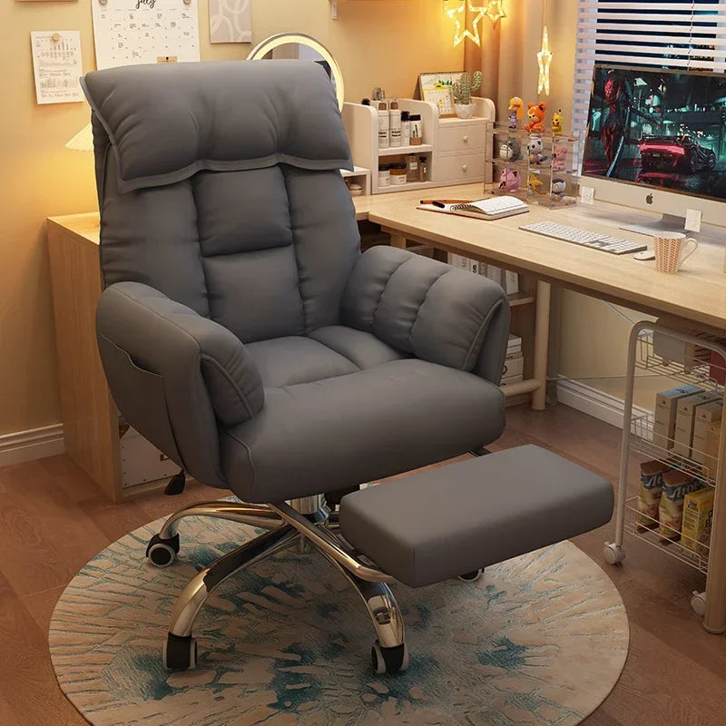 Comfortable Reclining Computer Chair, Sedentary Backrest, Sofa Chair, Bedroom, Study, Living Room, Office, Home