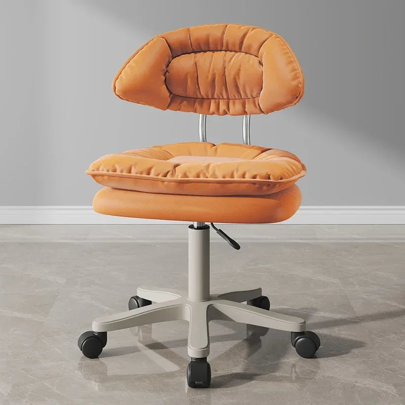 Nordic Luxury Salon Stool Special Lifting Rotating Backrest Bar Seat Large Hairdressing Manicurist Circle Chair