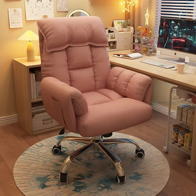 Comfortable Reclining Computer Chair, Sedentary Backrest, Sofa Chair, Bedroom, Study, Living Room, Office, Home