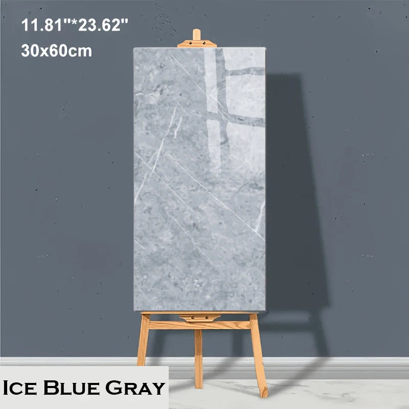 10-20Pcs 30cmx60cm Self-adhesive Marble Tiles Sticker Waterproof Floor Sticker PVC Tile Kitchen Bathroom Wall Sticker Home Decor