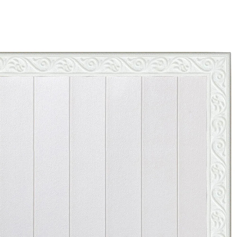 3D Wall Trim Line Skirting Sticker Self-Adhesive Vinyl Wall Trim Sticker 230*5*0.4cm Household Waterproof Baseboard Wall-paper