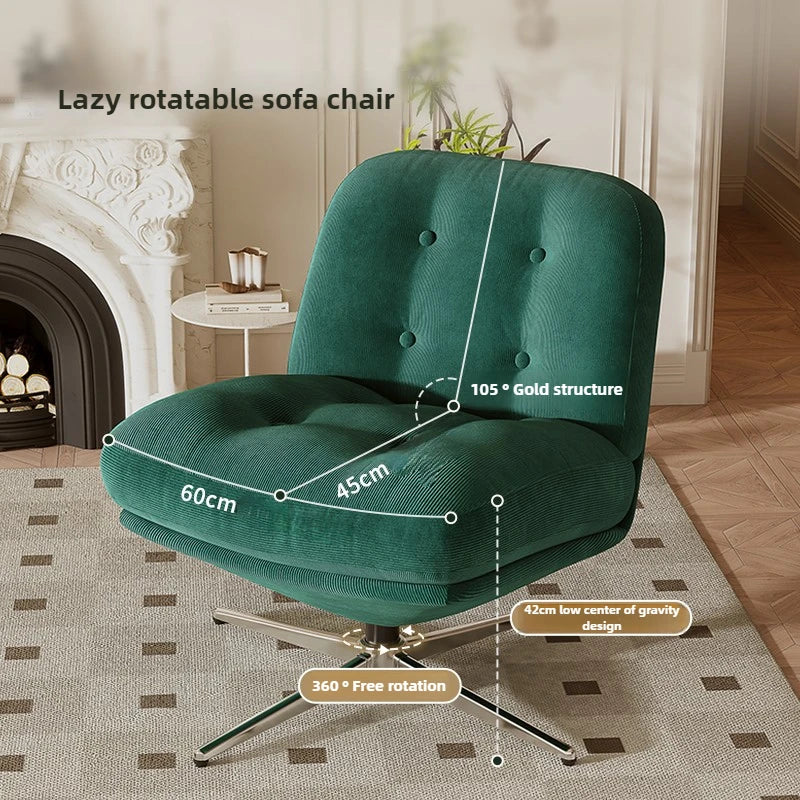 Single sofa chair light luxury medieval Bauhaus living room leisure chair bedroom lazy sofa