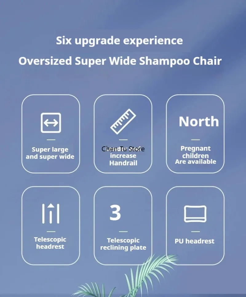 Plastic Children Shampoo Bed Foldable Hair Washing Chair Chairs Spa Basin Massage Bed Luxury Sillon Peluqueria Salon Furniture