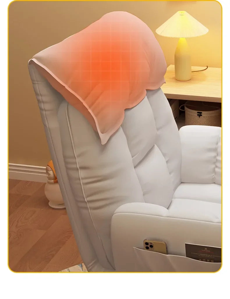 Comfortable Reclining Computer Chair, Sedentary Backrest, Sofa Chair, Bedroom, Study, Living Room, Office, Home