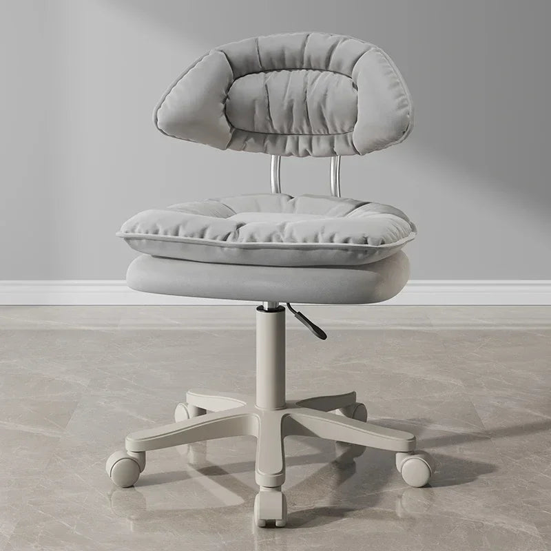 Nordic Luxury Salon Stool Special Lifting Rotating Backrest Bar Seat Large Hairdressing Manicurist Circle Chair