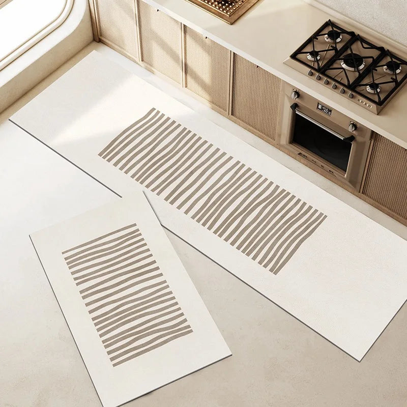 Super Absorbent Kitchen Floor Mat Long Diatomite Kitchen Rug Soft Washable Carpets Anti Slip Bathroom Entrance Doormat 주방매트