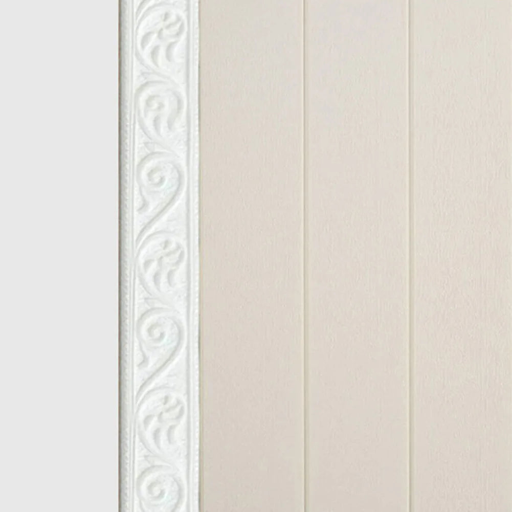 3D Wall Trim Line Skirting Sticker Self-Adhesive Vinyl Wall Trim Sticker 230*5*0.4cm Household Waterproof Baseboard Wall-paper