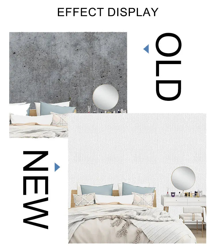 Linen Wallpaper Self-adhesive Waterproof Moisture-proof and Moldy Resistant 3D Wall Stickers Home Living Room Wall Decoration