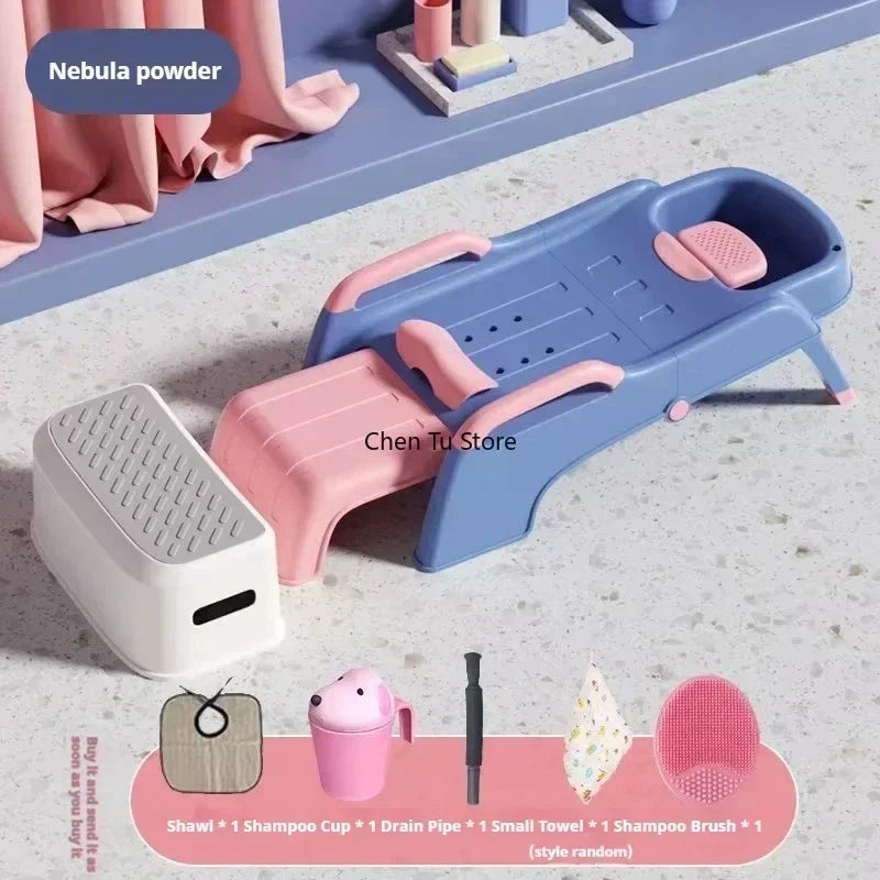 Plastic Children Shampoo Bed Foldable Hair Washing Chair Chairs Spa Basin Massage Bed Luxury Sillon Peluqueria Salon Furniture