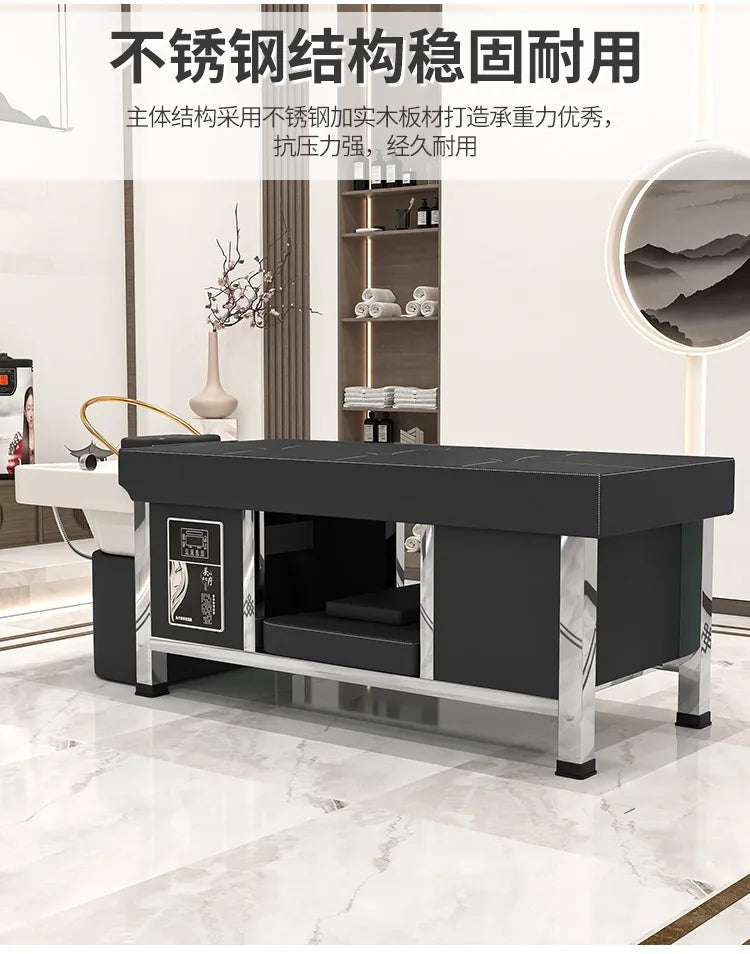 Massage shampoo bed Hair salon special multi-functional Thai fumigation head treatment bed Beauty bed Constant temperature water