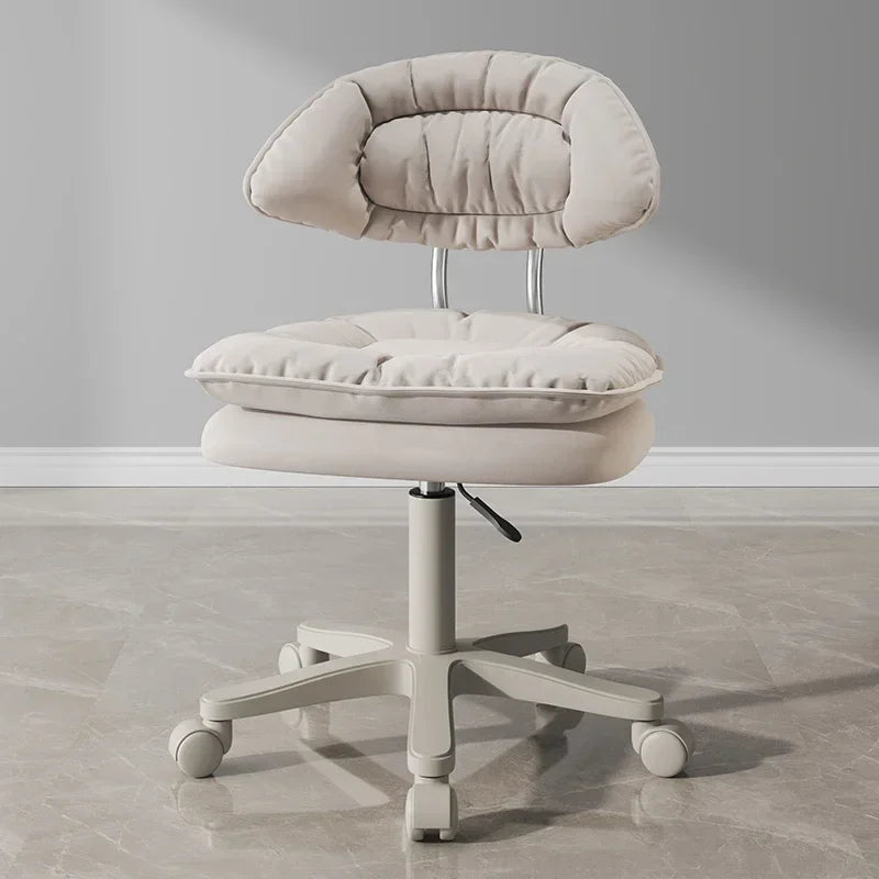 Nordic Luxury Salon Stool Special Lifting Rotating Backrest Bar Seat Large Hairdressing Manicurist Circle Chair