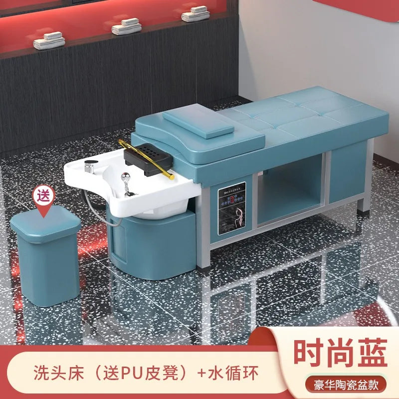 Massage shampoo bed Hair salon special multi-functional Thai fumigation head treatment bed Beauty bed Constant temperature water
