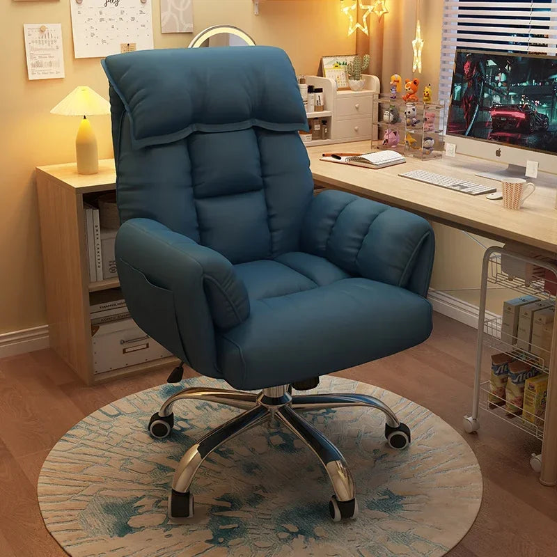 Comfortable Reclining Computer Chair, Sedentary Backrest, Sofa Chair, Bedroom, Study, Living Room, Office, Home