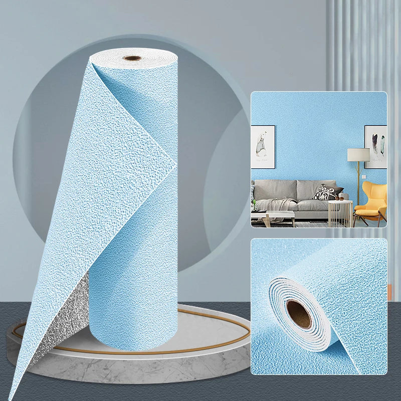 3D Wall Stickers Sound Insulation Antibacterial Moisture-proof Self-Adhesive Waterproof Wallpaper DIY Home Wall Decor