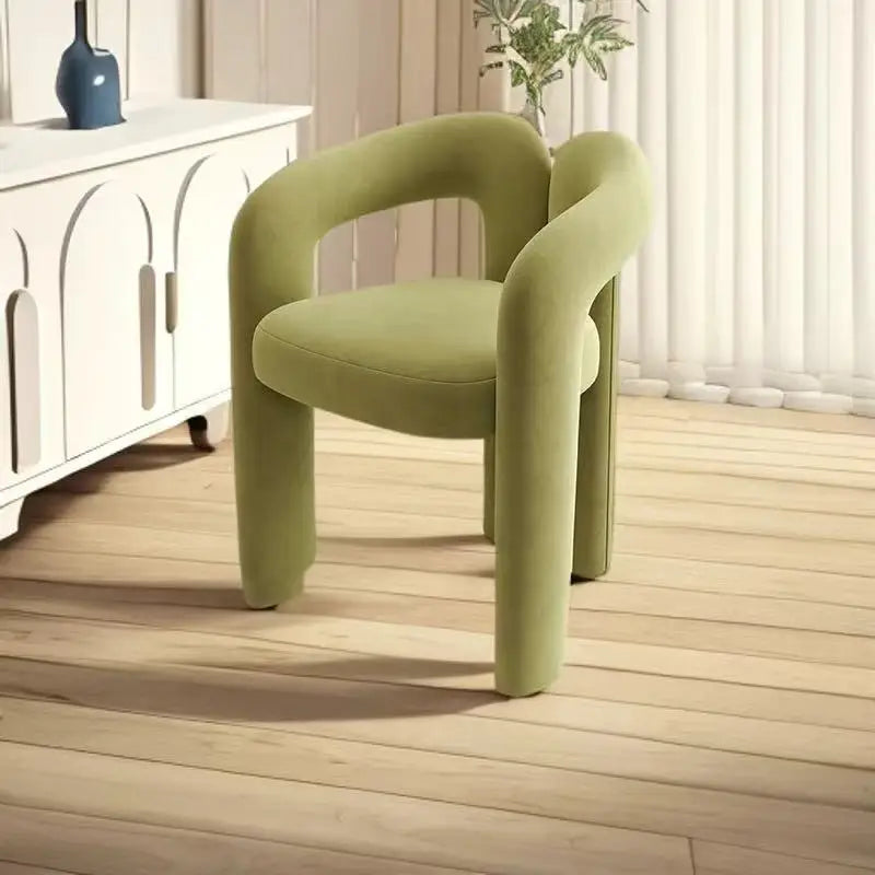 Richome Dressing Chair Makeup Flannel Stool Luxury Comfortable Chair for Dressing Table Livingroom Clothing Store Modern Design
