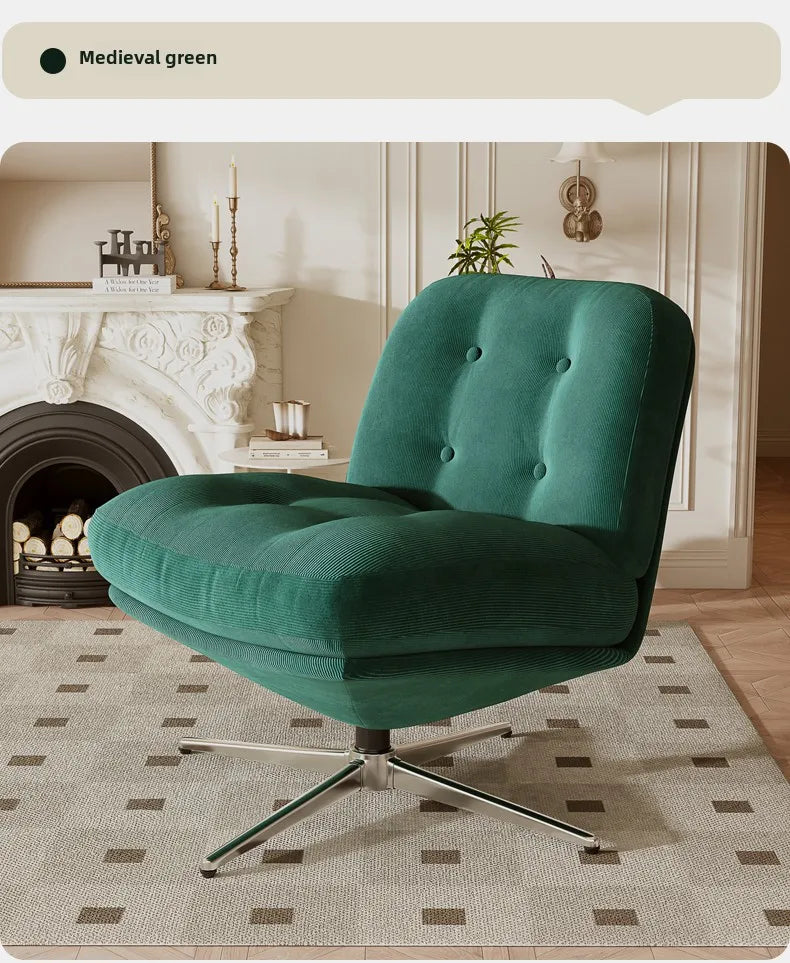 Single sofa chair light luxury medieval Bauhaus living room leisure chair bedroom lazy sofa