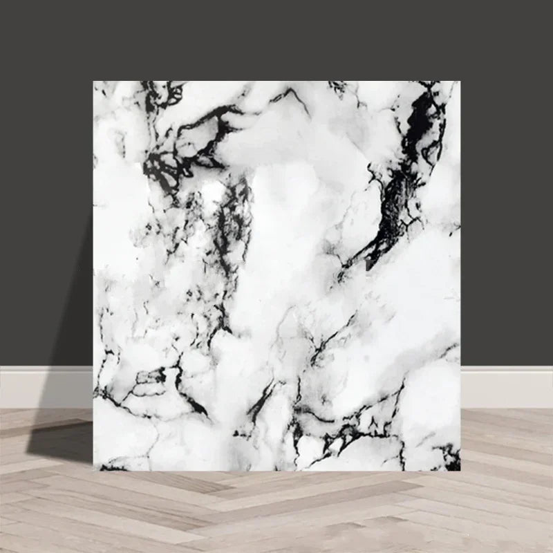 Background Decoration Glossy Anti-marble Texture Wall Stickers Moisture-proof Waterproof Self-adhesive Stickers PVC Foam Decals