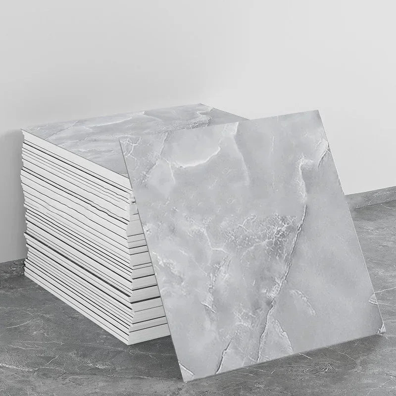 Background Decoration Glossy Anti-marble Texture Wall Stickers Moisture-proof Waterproof Self-adhesive Stickers PVC Foam Decals