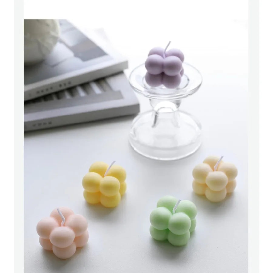 1pc Mini Magic Cube Aromatherapy Candle For Home Decor Creative Gifts For Valentine's Day, Anniversaries, Mother's Day, Wedding